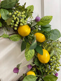 Lemon and berries